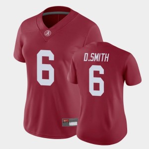Women's DeVonta Smith Crimson Alabama Crimson Tide #6 Game Alumni Jersey 722130-806