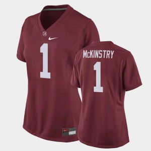 Women's Kool-Aid McKinstry Crimson Alabama Crimson Tide #1 Game Replica Football Jersey 147870-265