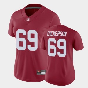 Women's Landon Dickerson Crimson Alabama Crimson Tide #69 Game High School Jersey 797154-301