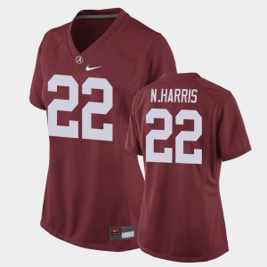 Women's Najee Harris Crimson Alabama Crimson Tide #22 Game Replica Football Jerseys 765253-211