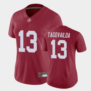 Women's Tua Tagovailoa Crimson Alabama Crimson Tide #13 Game NCAA Jersey 414190-631