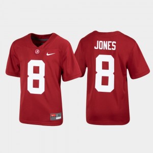 Youth Julio Jones Crimson Alabama Crimson Tide #8 Replica Alumni Football Jerseys 807255-544