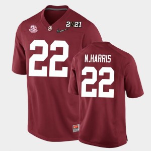Youth Najee Harris Crimson Alabama Crimson Tide #22 2021 National Championship Replica Jersey 759988-676
